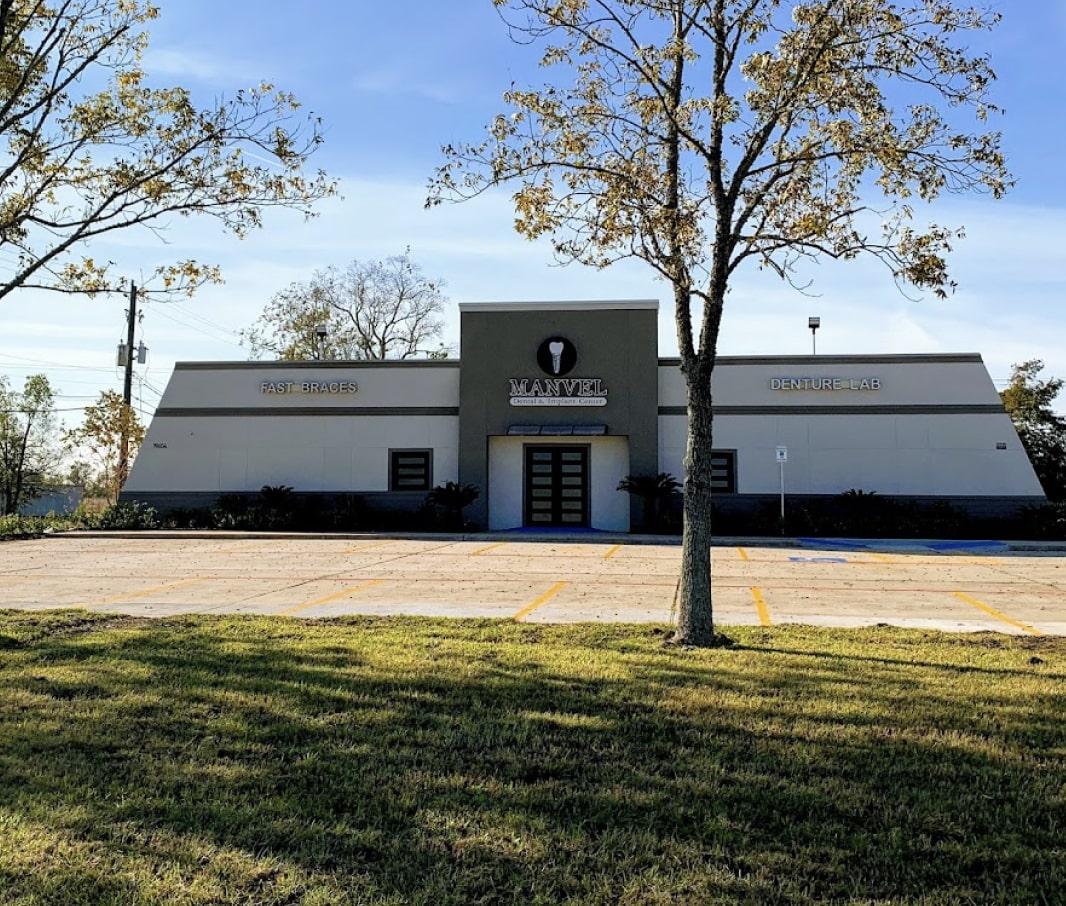 Exterior view of The Cowboy Dentist office in Manvel, TX